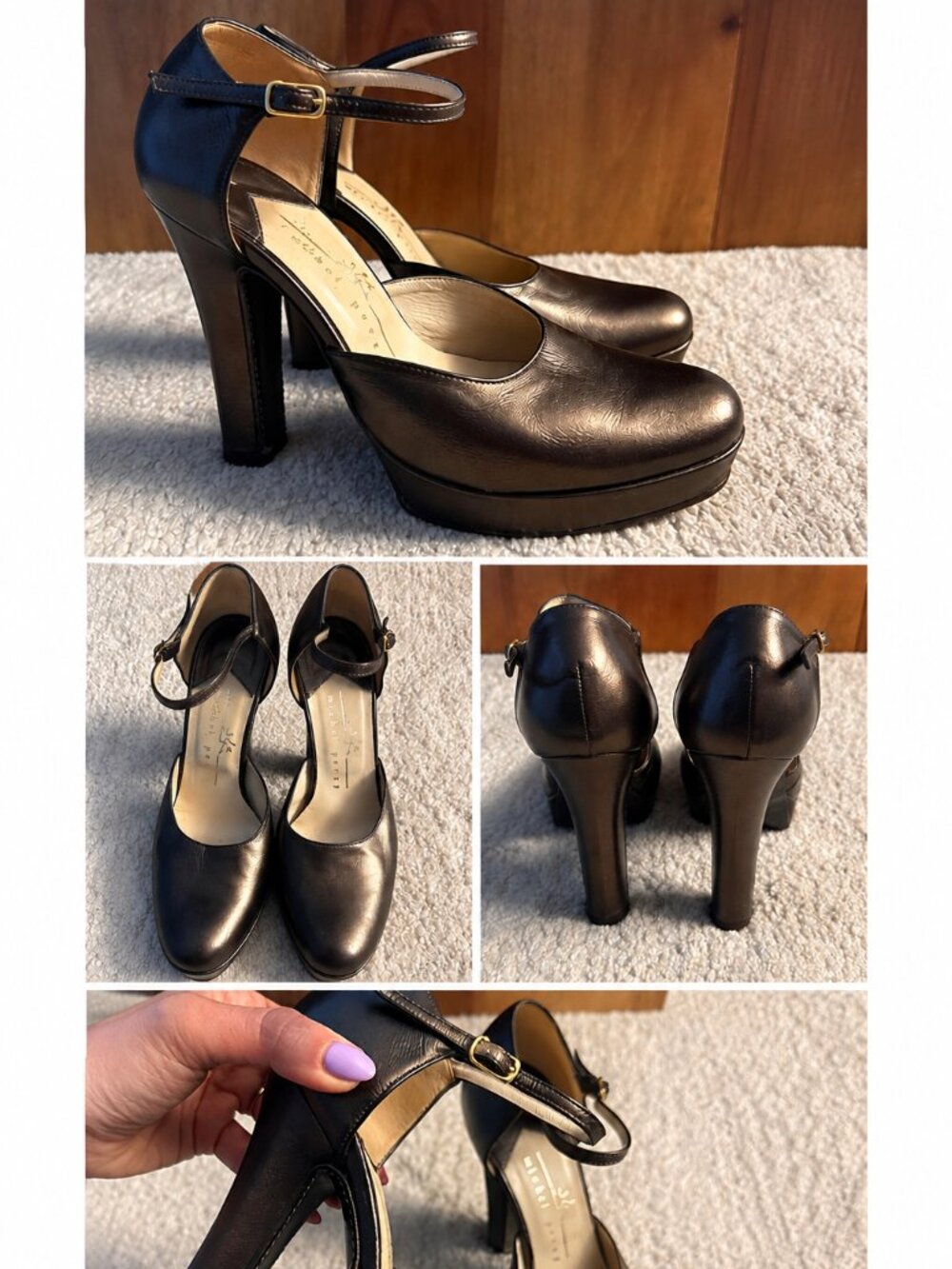 RARE Vintage Michel Perry Women's Brown Heels